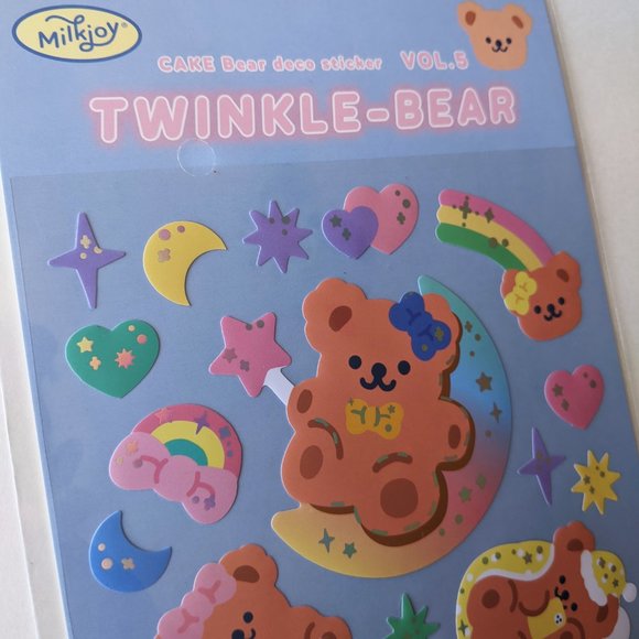 Twinkle Bear Rainbow Sticker Sheet - Picture 4 of 5
